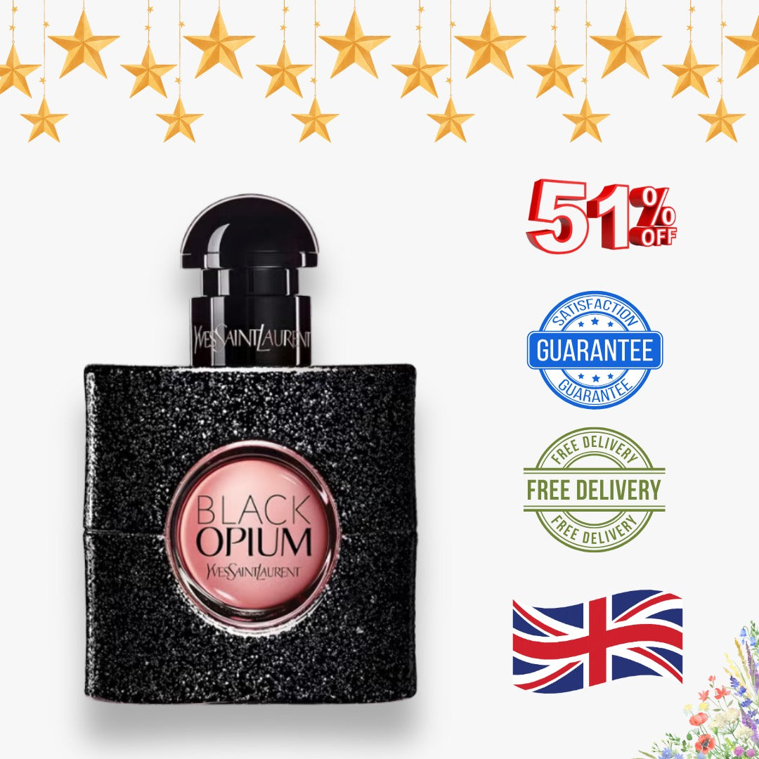 Black Opium Eau De Parfum 90ml – unisex Perfume | Warm Vanilla & Coffee